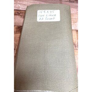 Tan Linen 22 Count 14.5" X 45" Fabric